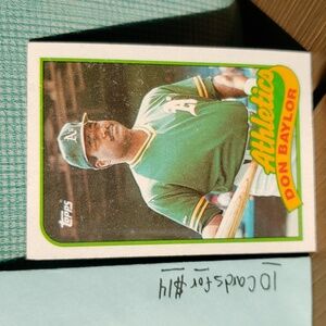 (A) Topps #673 Athletics Don Baylor